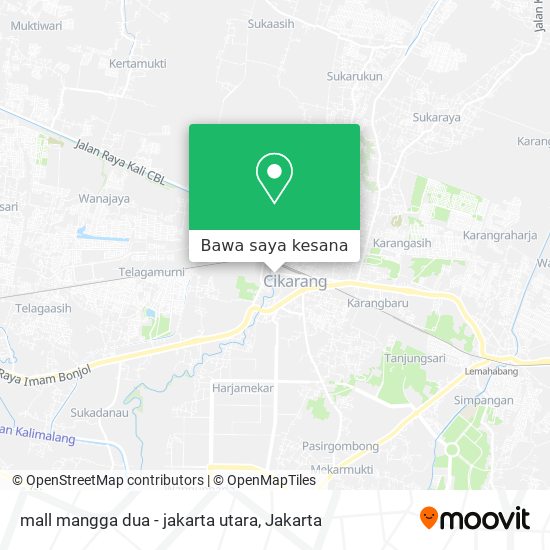 Peta mall mangga dua - jakarta utara