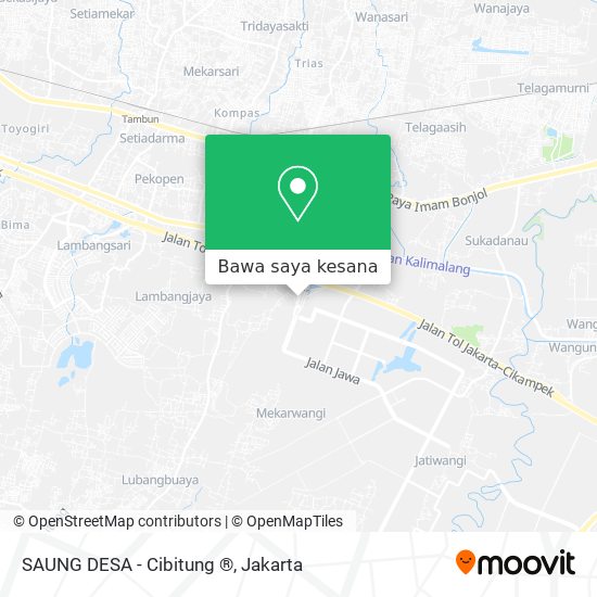 Peta SAUNG DESA - Cibitung ®
