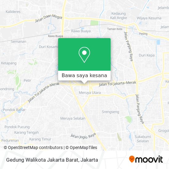 Peta Gedung Walikota Jakarta Barat