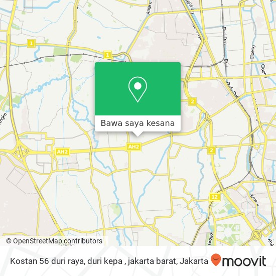 Peta Kostan 56 duri raya, duri kepa , jakarta barat