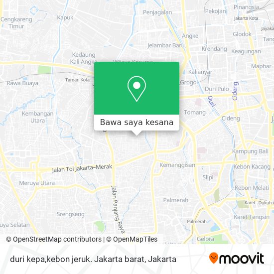 Peta duri kepa,kebon jeruk. Jakarta barat