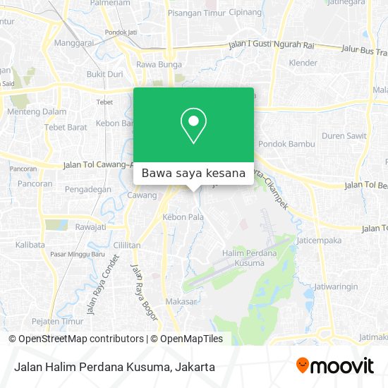Peta Jalan Halim Perdana Kusuma