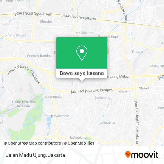 Peta Jalan Madu Ujung