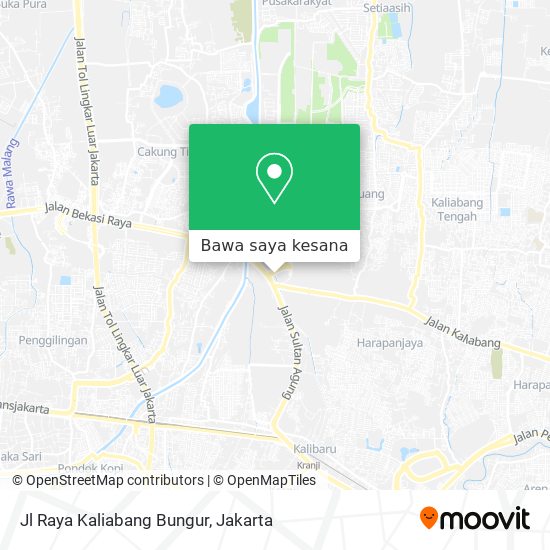 Peta Jl Raya Kaliabang Bungur