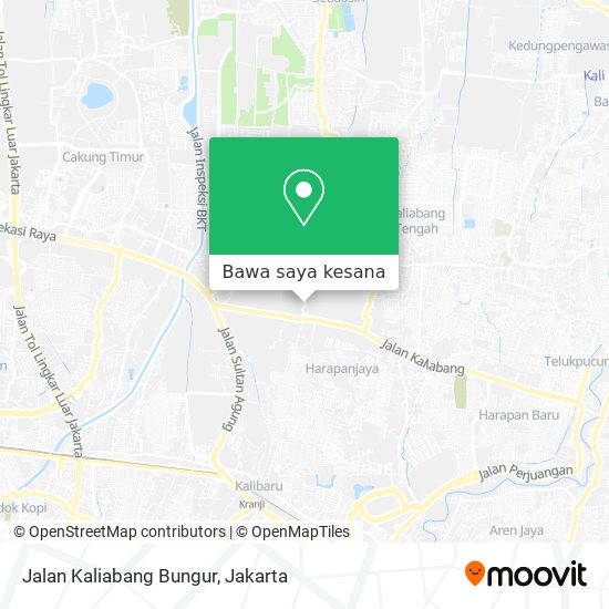 Peta Jalan Kaliabang Bungur