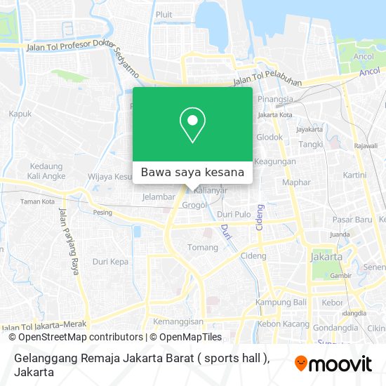 Peta Gelanggang Remaja Jakarta Barat ( sports hall )