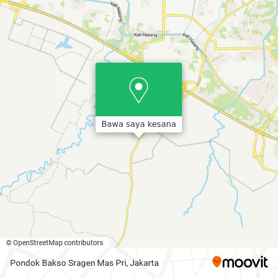 Peta Pondok Bakso Sragen Mas Pri