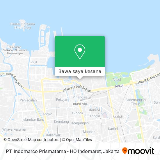 Peta PT. Indomarco Prismatama - HO Indomaret