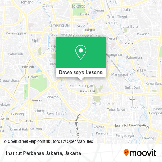 Peta Institut Perbanas Jakarta