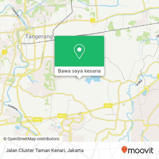 Peta Jalan Cluster Taman Kenari