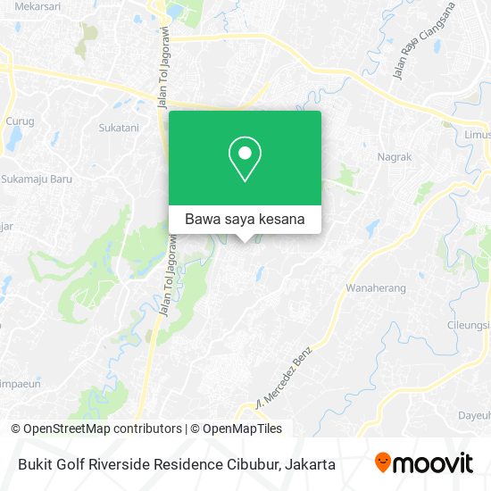 Peta Bukit Golf Riverside Residence Cibubur
