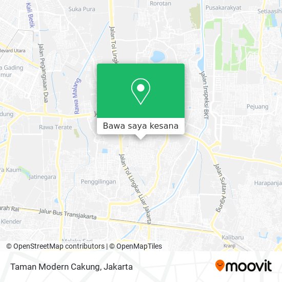 Peta Taman Modern Cakung