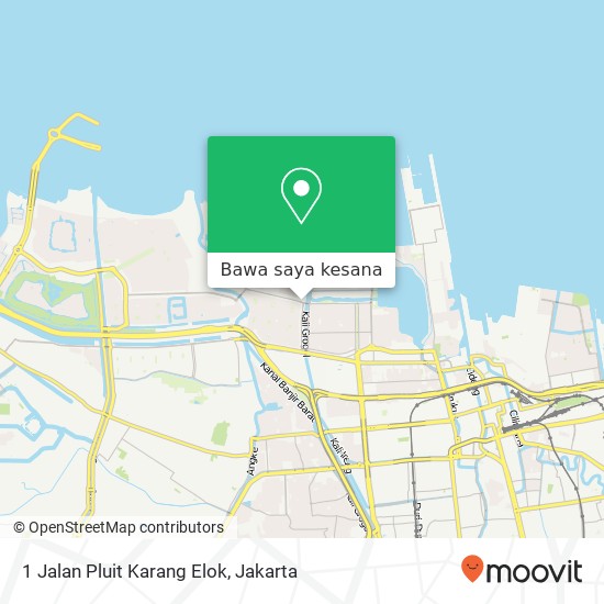 Peta 1 Jalan Pluit Karang Elok