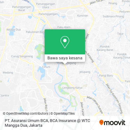 Peta PT. Asuransi Umum BCA, BCA Insurance @ WTC Mangga Dua