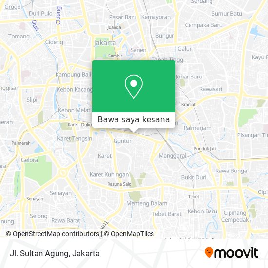 Peta Jl. Sultan Agung