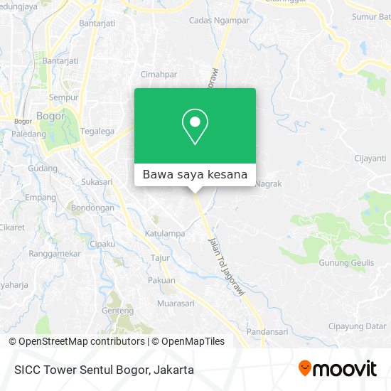 Peta SICC Tower Sentul Bogor