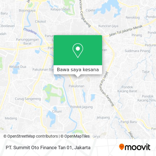 Peta PT. Summit Oto Finance Tan 01