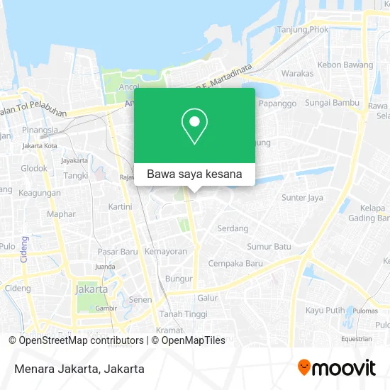 Peta Menara Jakarta