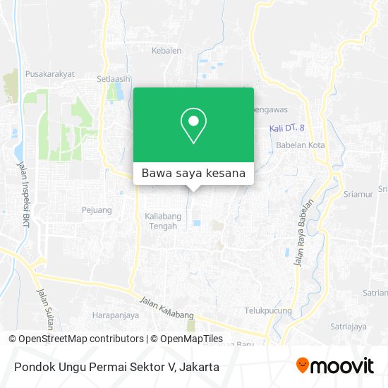 Peta Pondok Ungu Permai Sektor V