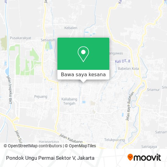 Peta Pondok Ungu Permai Sektor V