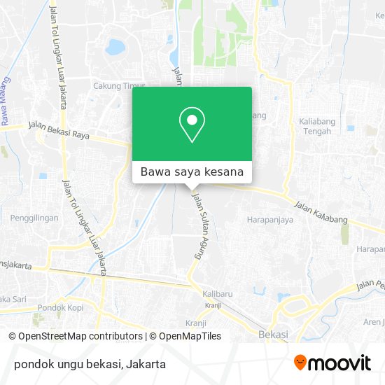 Peta pondok ungu bekasi