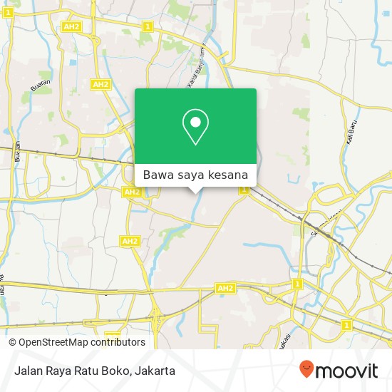 Peta Jalan Raya Ratu Boko