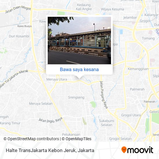 Peta Halte TransJakarta Kebon Jeruk