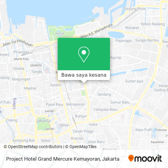 Peta Project Hotel Grand Mercure Kemayoran