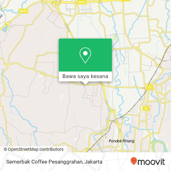 Peta Semerbak Coffee Pesanggrahan