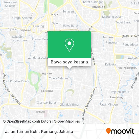 Peta Jalan Taman Bukit Kemang