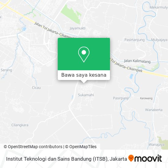 Peta Institut Teknologi dan Sains Bandung (ITSB)