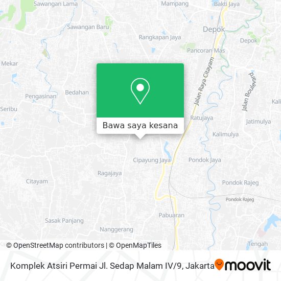 Peta Komplek Atsiri Permai Jl. Sedap Malam IV / 9