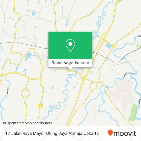 Peta 17 Jalan Raya Mayor Oking Jaya Atmaja