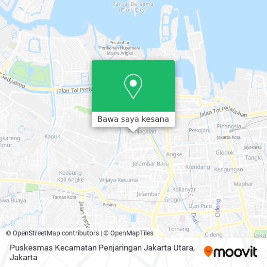 Peta Puskesmas Kecamatan Penjaringan Jakarta Utara