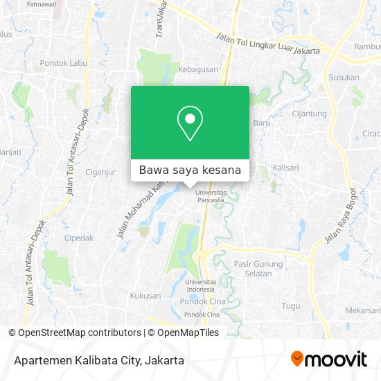 Peta Apartemen Kalibata City