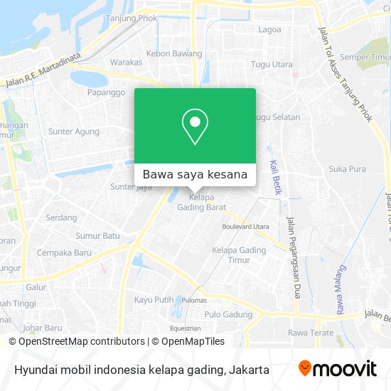 Peta Hyundai mobil indonesia kelapa gading