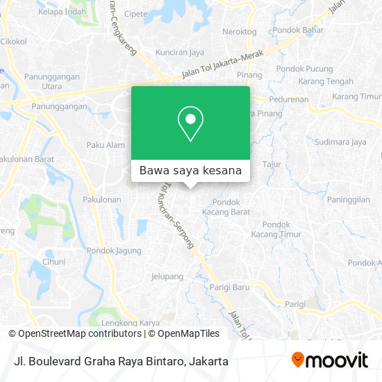 Peta Jl. Boulevard Graha Raya Bintaro