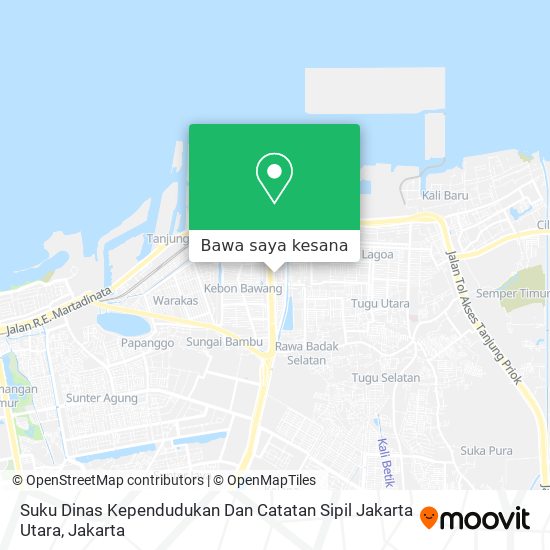 Peta Suku Dinas Kependudukan Dan Catatan Sipil Jakarta Utara