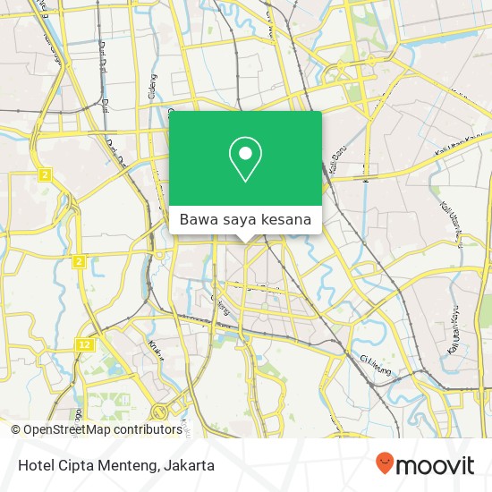 Peta Hotel Cipta Menteng