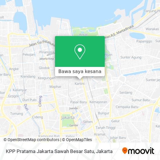 Peta KPP Pratama Jakarta Sawah Besar Satu