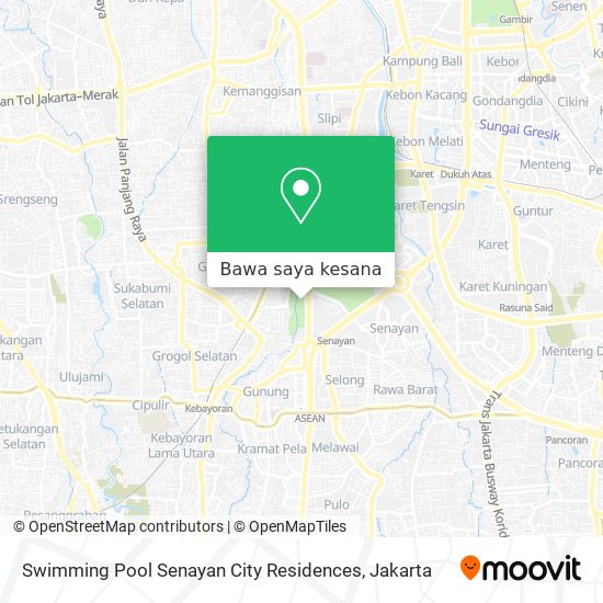 Peta Swimming Pool Senayan City Residences