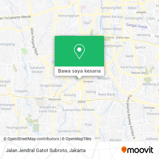 Peta Jalan Jendral Gatot Subroto