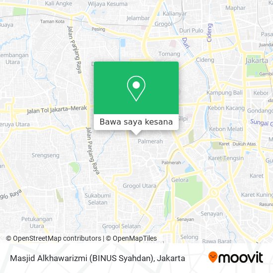 Peta Masjid Alkhawarizmi (BINUS Syahdan)