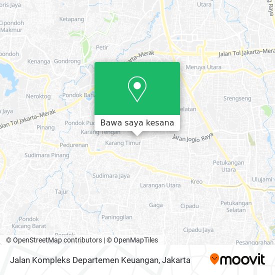 Peta Jalan Kompleks Departemen Keuangan