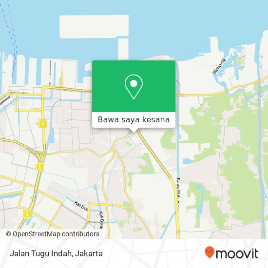 Peta Jalan Tugu Indah