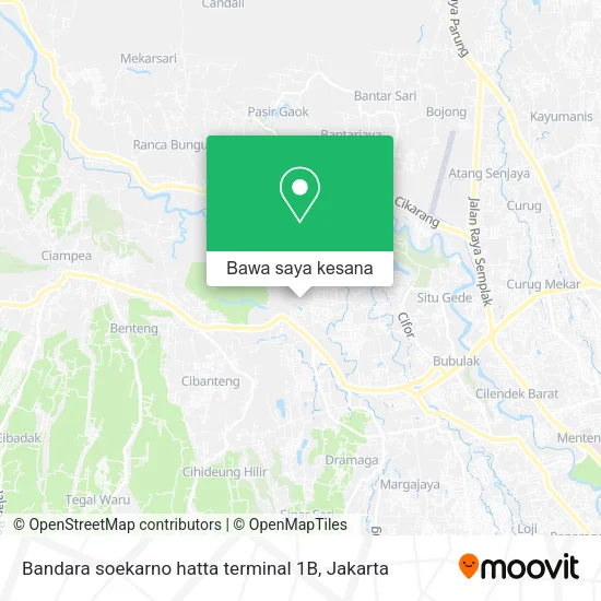 Peta Bandara soekarno hatta terminal 1B