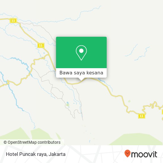 Peta Hotel Puncak raya