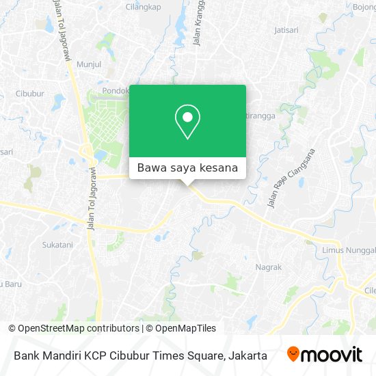 Peta Bank Mandiri KCP Cibubur Times Square