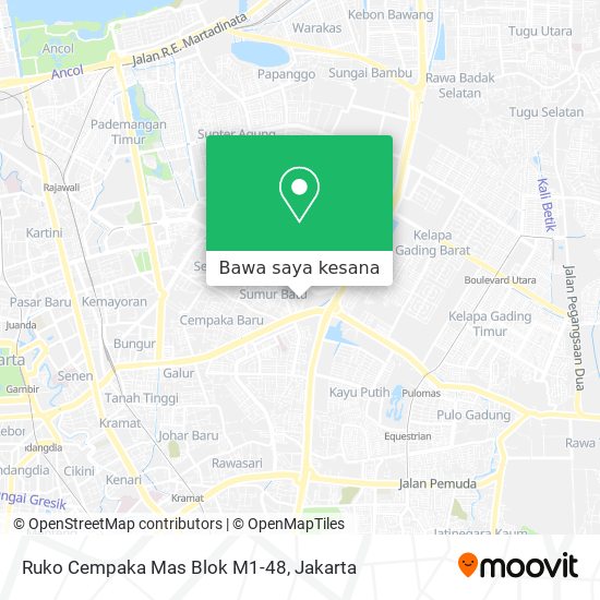 Peta Ruko Cempaka Mas Blok M1-48