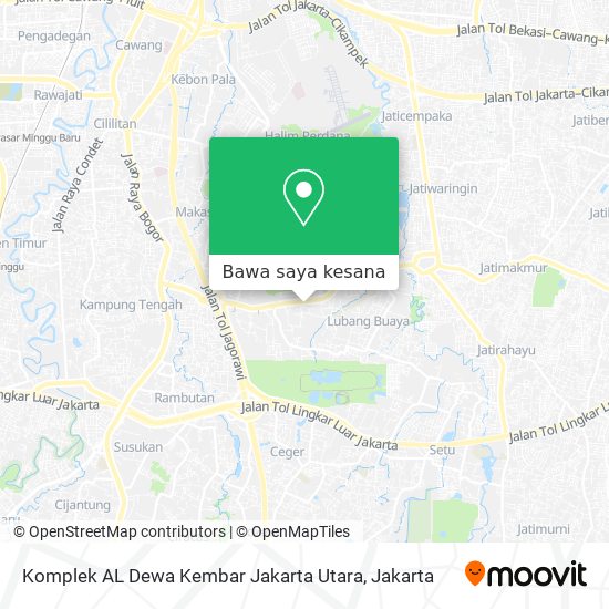 Peta Komplek AL Dewa Kembar Jakarta Utara